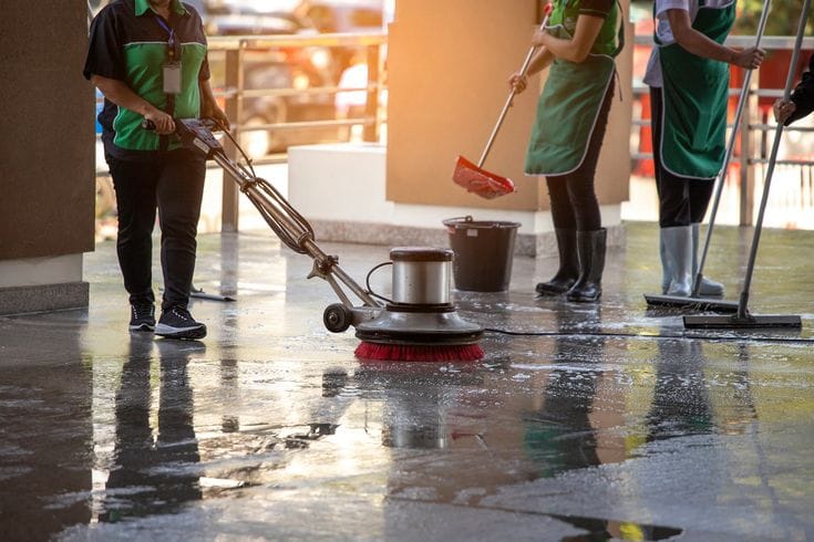 Industrial Ride-On Floor Cleaning Machine